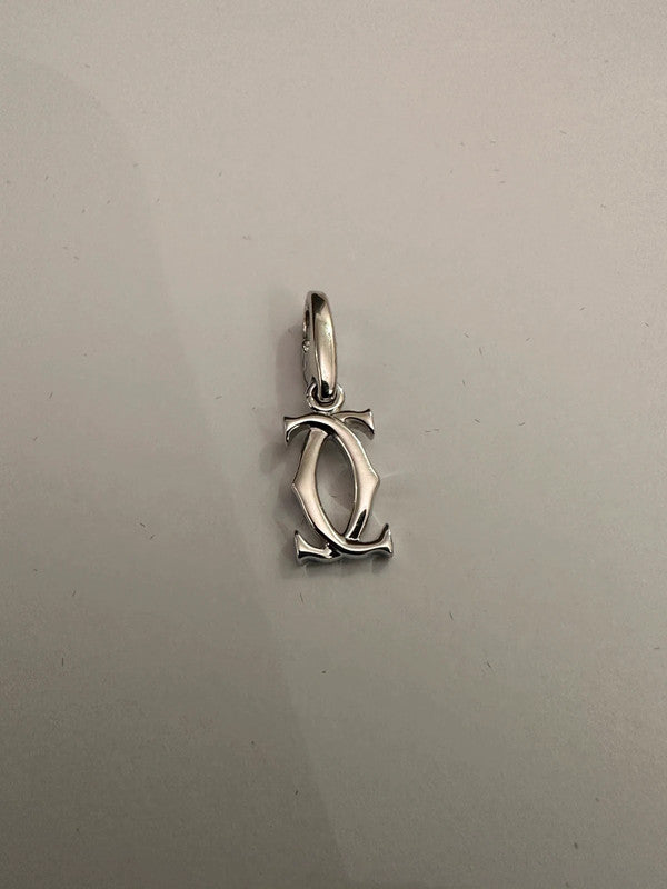 Cartier - 18ct. White Gold 2C Charm Pendant