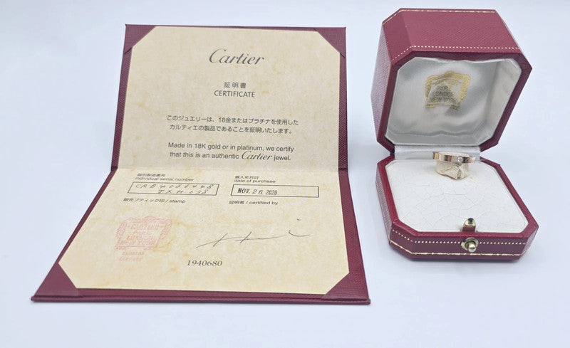 Cartier - 18ct. C de Cartier Ring with Diamond - Size 48