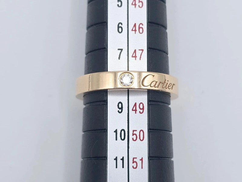 Cartier - 18ct. C de Cartier Ring with Diamond - Size 48