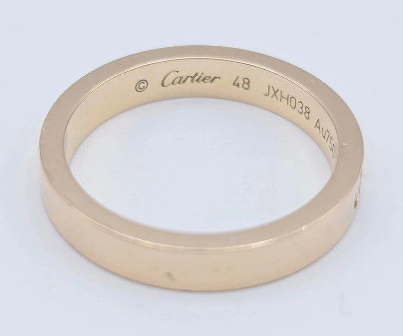 Cartier - 18ct. C de Cartier Ring with Diamond - Size 48