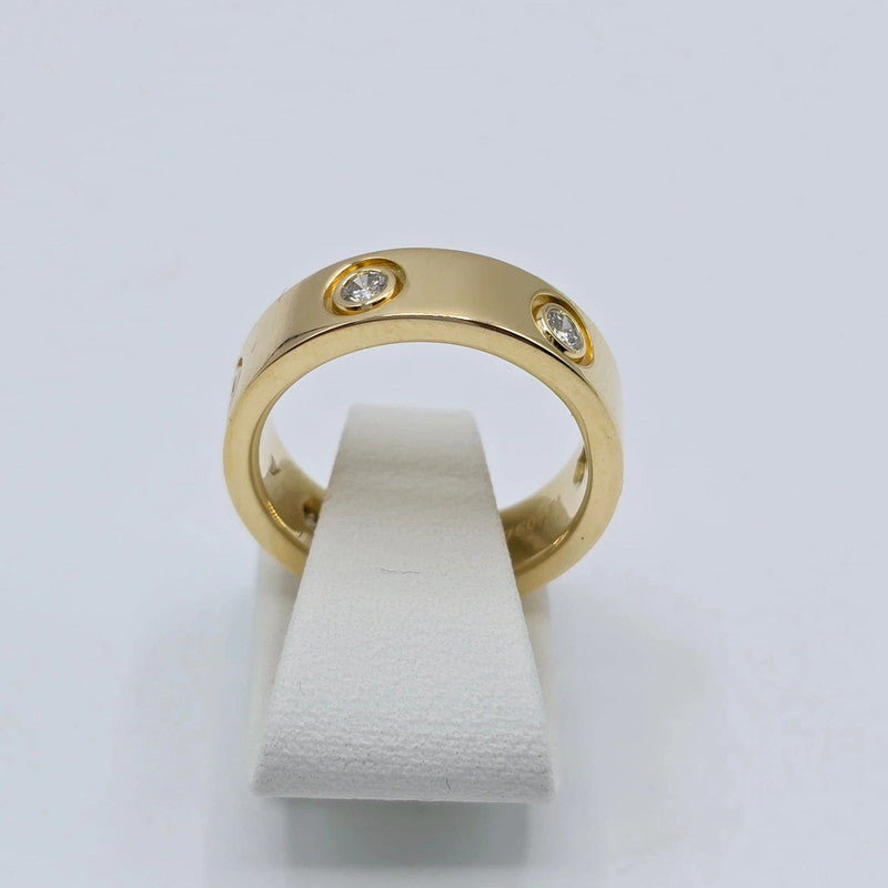 Cartier - 18ct. Yellow Gold Love Ring - 6 Diamonds - Size 51