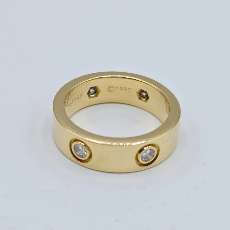 Cartier - 18ct. Yellow Gold Love Ring - 6 Diamonds - Size 51