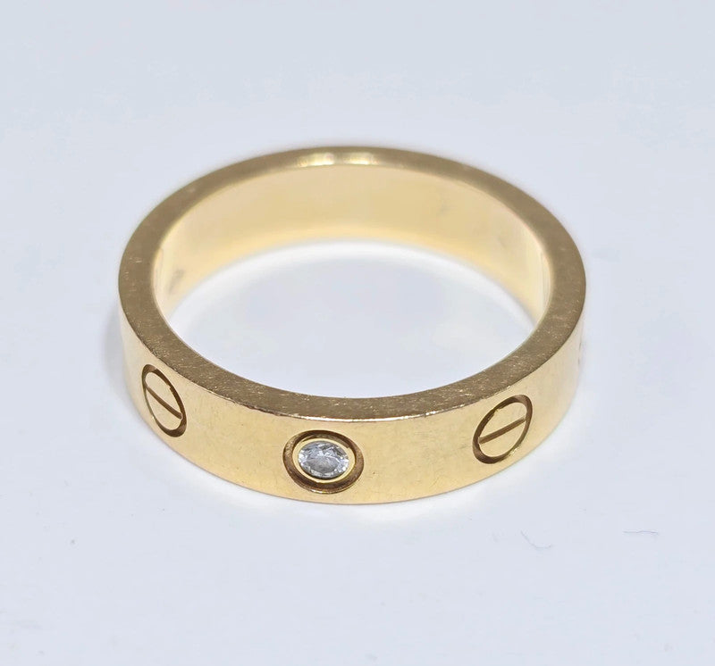 Cartier - 18ct. Yellow Gold Mini Love Ring - Size 47