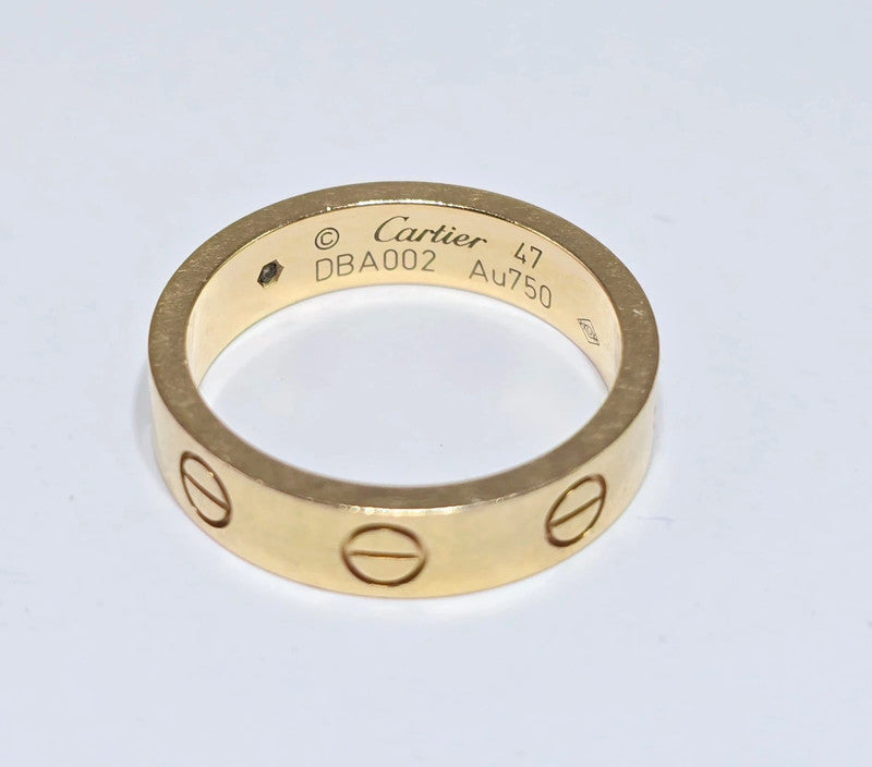 Cartier - 18ct. Yellow Gold Mini Love Ring - Size 47