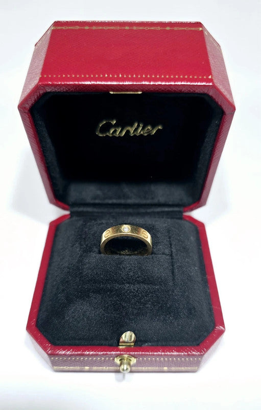 Cartier - 18ct. Yellow Gold Mini Love Ring - Size 47