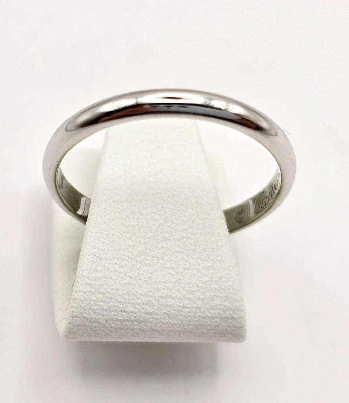 Cartier - Platinum 1895 Band Ring - Size 54