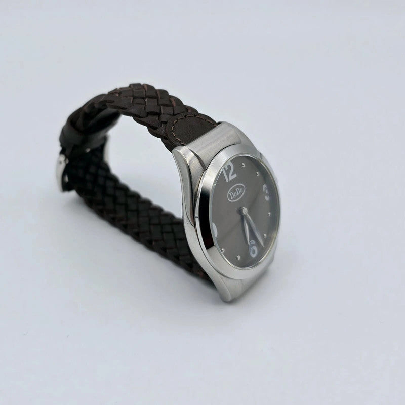 DoDo - Unisex Watch - Brown Woven Leather Strap