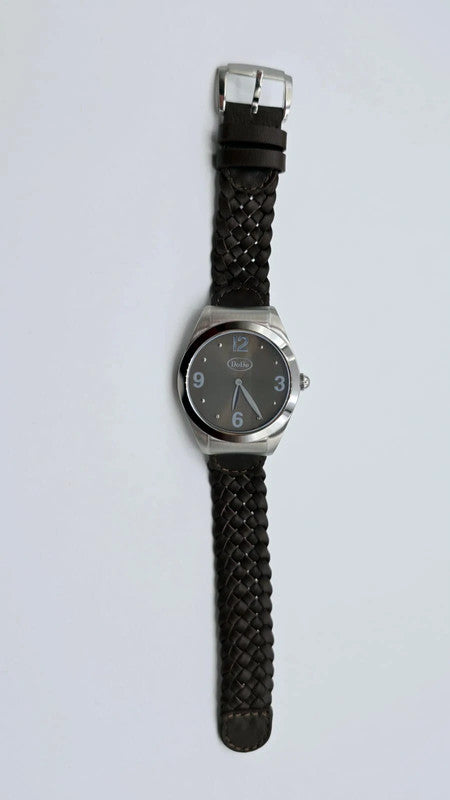 DoDo - Unisex Watch - Brown Woven Leather Strap