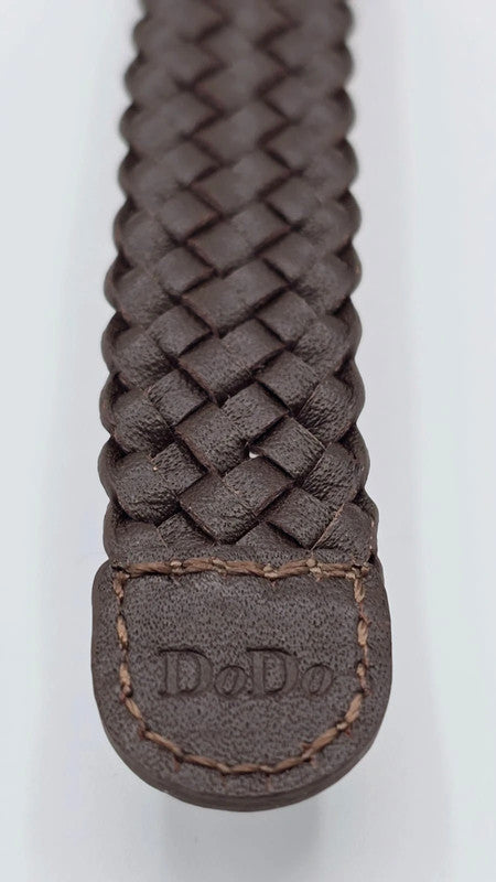 DoDo - Unisex Watch - Brown Woven Leather Strap