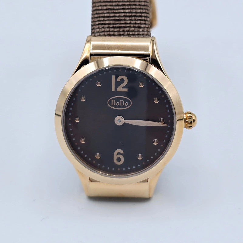 DoDo - Unisex Watch - Brown Leather Strap