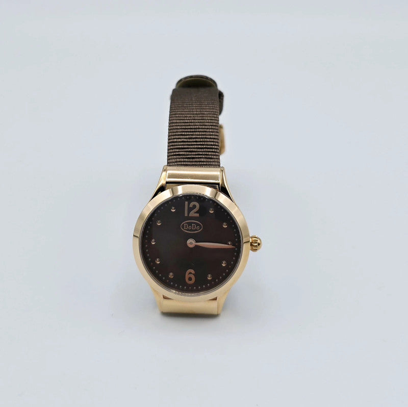 DoDo - Unisex Watch - Brown Leather Strap