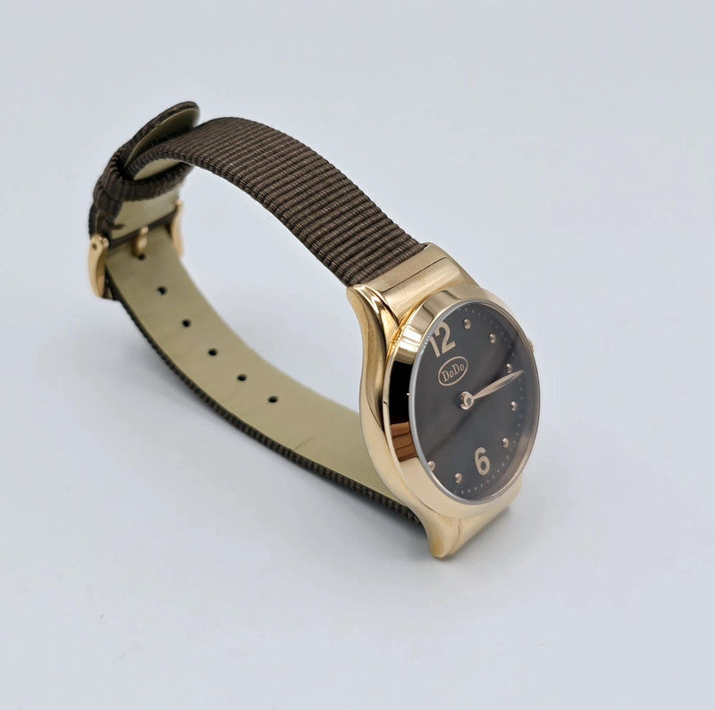 DoDo - Unisex Watch - Brown Leather Strap