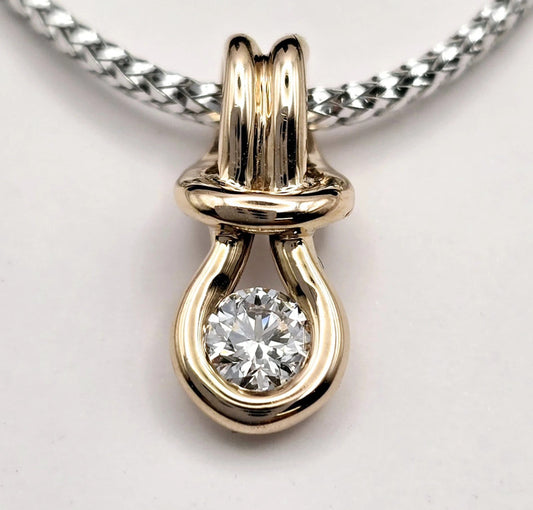 Forevermark - 18ct. Rose Gold Encordia Pendant with Diamond