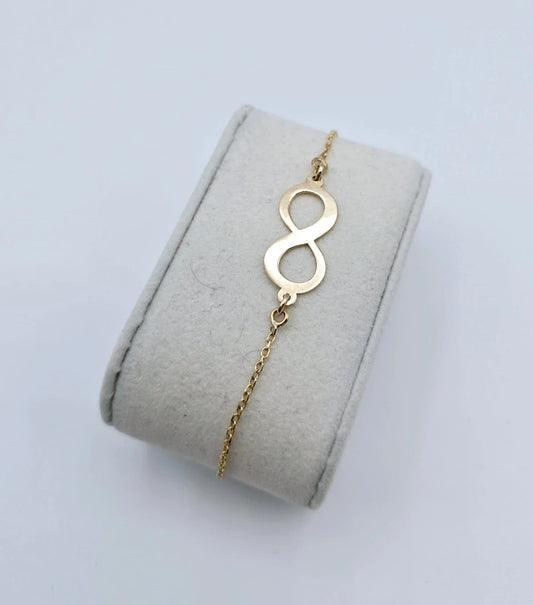 Tesoro Di Milano - 18kt Yellow Gold Handmade Infinity Bracelet