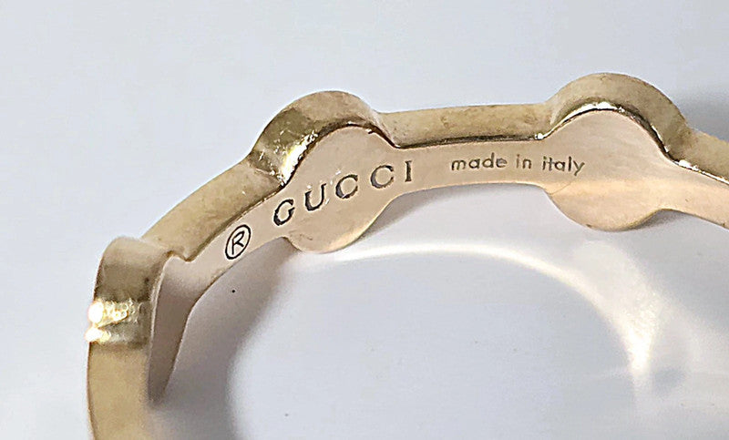 Gucci - 18ct. Yellow Gold GG LOVE Ring - Size 54