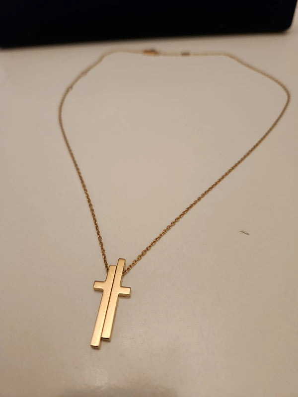 Gucci - 18ct. Gold Separate Cross Necklace