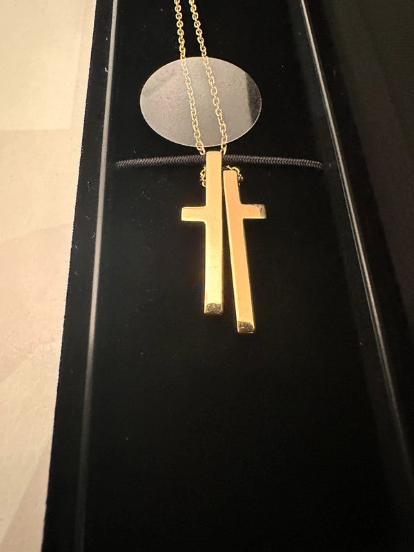 Gucci - 18ct. Gold Separate Cross Necklace