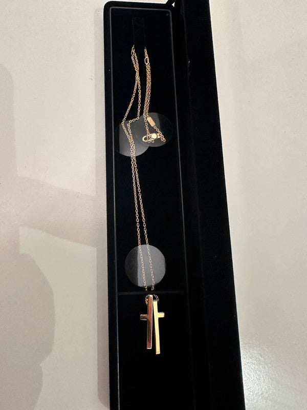 Gucci - 18ct. Gold Separate Cross Necklace