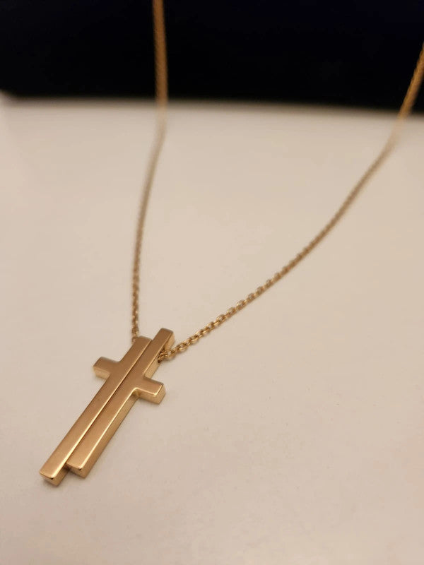 Gucci - 18ct. Gold Separate Cross Necklace