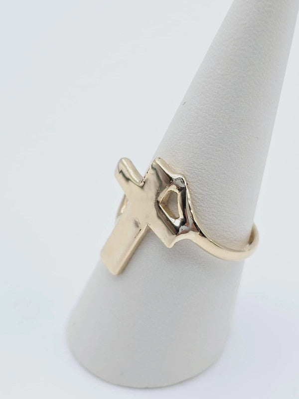 Tesoro Di Milano - 18ct Cross Ring - Size 60