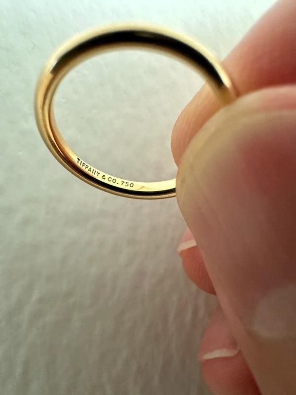 Tiffany & Co. - 18ct. Gold Band Ring- Size 48