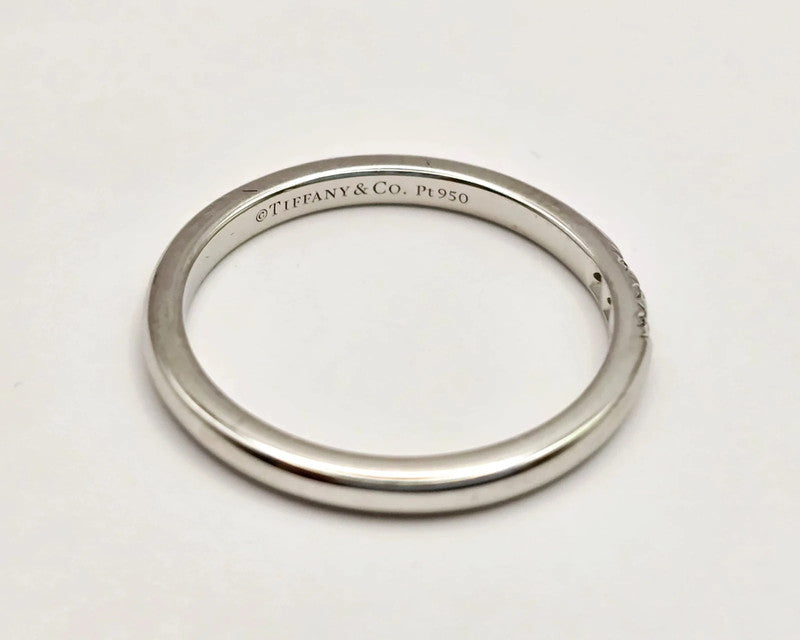 Tiffany & Co. - Platinum Forever Ring with Diamonds - Size 49