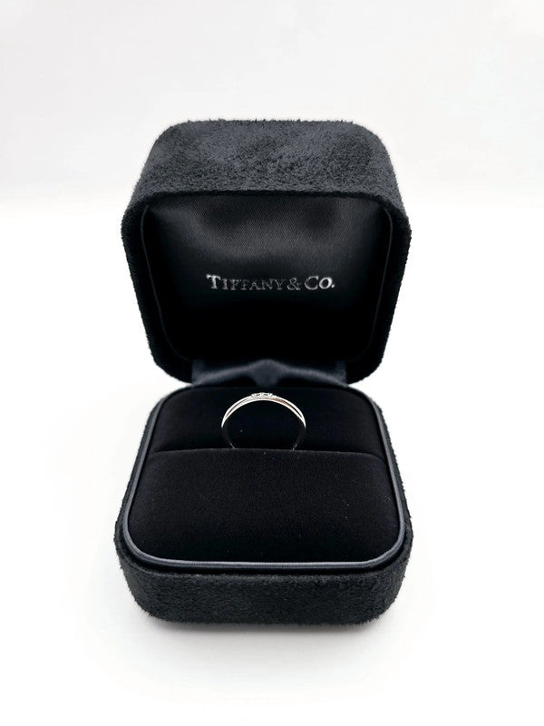 Tiffany & Co. - Platinum Forever Ring with Diamonds - Size 49