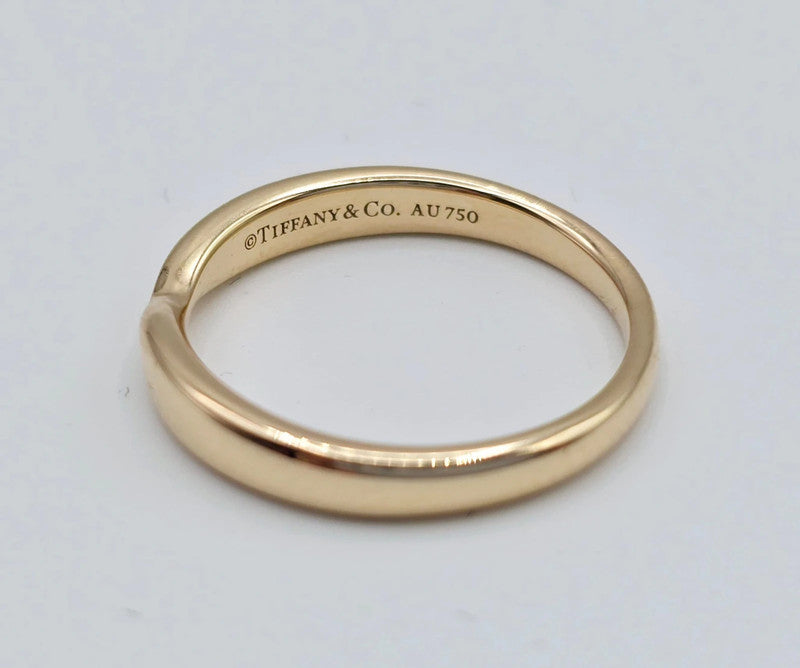 Tiffany & Co. - 18ct. Rose Gold Harmony Ring - Size 47