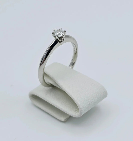 Tiffany & Co. - Platinum Harmony Ring with Diamond - Size 48