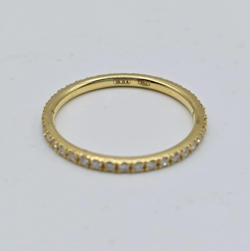 Zoccai - 18ct. Yellow Golden Ring with Diamonds - Size 54