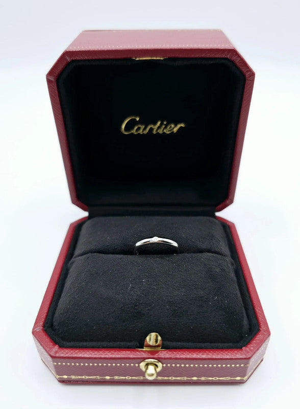 Cartier - Platinum 1895 Ring with Diamond - Size 47