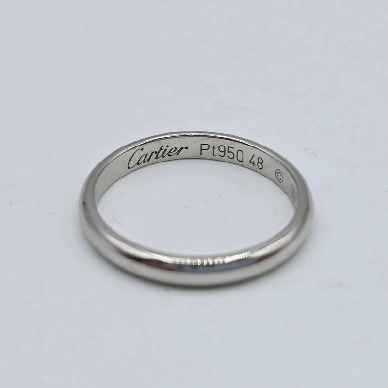 Cartier - Platinum 1895 Band Ring - Size 48