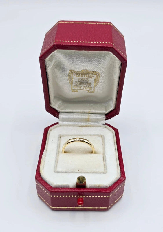 Cartier - 18ct. Yellow Gold Ring 1895 with Diamond - Size 49