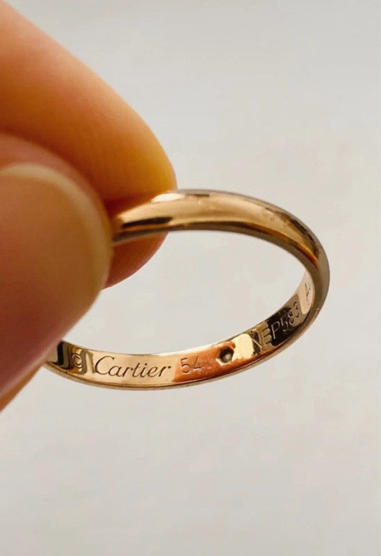 Cartier - 18ct. Yellow Gold 1895 Ring with Diamond - Size 54